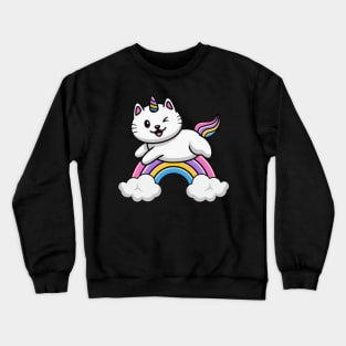 Unicorn Cat Crewneck Sweatshirt